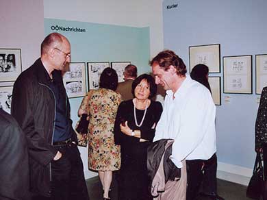 Oliver Schopf; politische Karikaturen; Karikaturmuseum Krems 2006; Ausstellungseröffnung