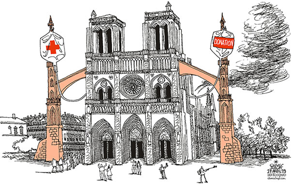  
Oliver Schopf, editorial cartoons from Austria, cartoonist from Austria, Austrian illustrations, illustrator from Austria, editorial cartoon
Europe EU eu European union france 2019 FRANCE PARIS CATHEDRAL NOTRE DAME FIRE ROOF INFUSION HELP AID CHURCH PILLAR 


