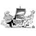Oliver Schopf, editorial cartoons from Austria, cartoonist from Austria, Austrian illustrations, illustrator from Austria, editorial cartoon Germany elections 2009 Angela Merkel Guido Westerwelle