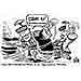 Oliver Schopf, editorial cartoons from Austria, cartoonist from Austria, Austrian illustrations, illustrator from Austria, editorial cartoon Germany Bavaria Munich China warned his citizens to travell to the Oktoberfest 2009