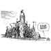 Oliver Schopf, editorial cartoons from Austria, cartoonist from Austria, Austrian illustrations, illustrator from Austria, editorial cartoon politics politician Europe 2010: eu euro currency architecture gothic style buttress