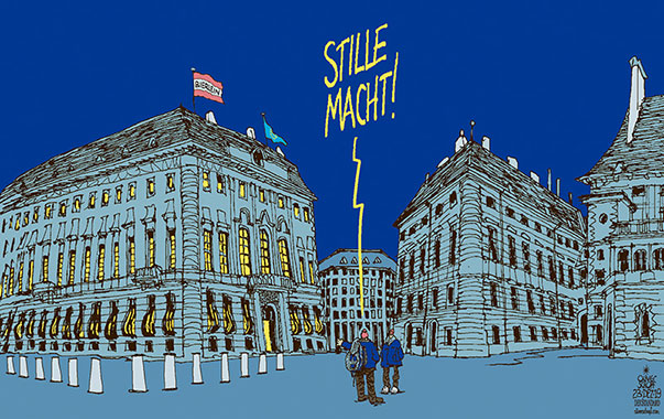 Oliver Schopf, politischer Karikaturist aus Österreich, politische Karikaturen aus Österreich, Karikatur Cartoon Illustrationen Politik Politiker Österreich 2019 : ÜBERGANGSREGIERUNG KABINETT BRIGITTE BIERLEIN BUNDESKANZLERIN EXPERTEN BALLHAUSPLATZ BUNDESKANZLERAMT WIEN WEIHNACHTEN STILLE NACHT LICHT ARBEITEN 
