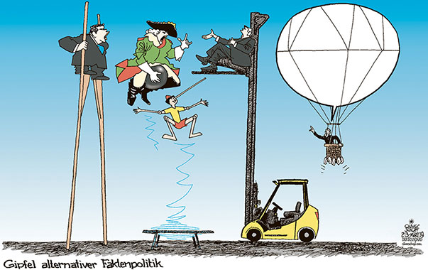 Oliver Schopf, politischer Karikaturist aus Österreich, politische Karikaturen aus Österreich, Karikatur Cartoon Illustrationen Politik Politiker international 2019 
POLITIK LÜGEN ALTERNATIVE FAKTEN POSTFAKTISCHES BARON MÜNCHHAUSEN KANONENKUGEL KURZE BEINE STELZEN PINOCCHIO HOCHSTAPLER BALLON HEISSE LUFT SPRECHBLASE GIPFELTREFFEN              
