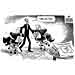 Oliver Schopf, editorial cartoons from Austria, cartoonist from Austria, Austrian illustrations, illustrator from Austria, editorial cartoon politics politician International 2010: Obama middle east peace talks mahmoud abbas netanyahu  quadrature of the circle
