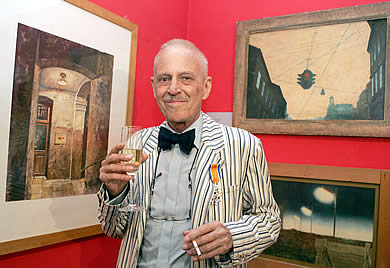 Jean veenenboss 2004 in seiner Ausstellung im Museums Quartier in Wien 2004