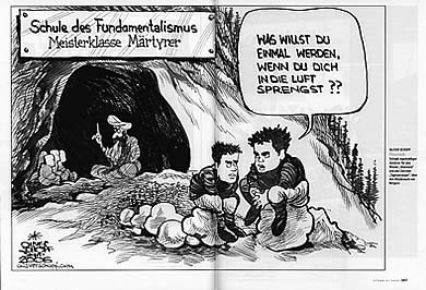Oliver Schopf, editorial cartoons printed in the german magazine stern dezember 2006