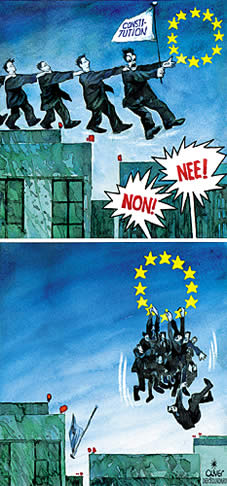  
Oliver Schopf, editorial cartoons from Austria, cartoonist from Austria, Austrian illustrations, illustrator from Austria, editorial cartoon
Europe EU eu European union presidency constitution no nee non rejection
abbyss abyss

