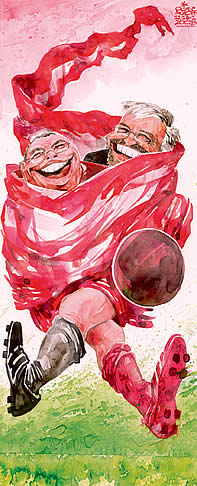  Oliver Schopf, politischer Karikaturist aus Österreich, politische Karikaturen, Illustrationen Archiv politische Karikatur Österreich: EURO 2008 