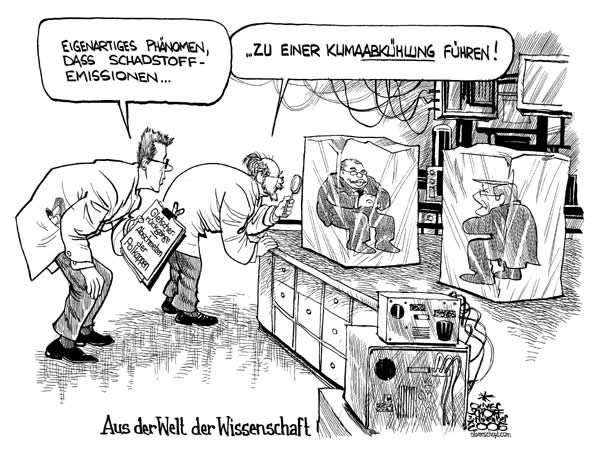  Oliver Schopf, politischer Karikaturist aus Österreich, politische Karikaturen, Illustrationen Archiv politische Karikatur Österreich: Koalition ÖVP SPÖ 2006-2008 2006,2006, klimaerwaermung, schadstoffemissionen, wissenschaft, gusenbauer, schuessel, koalitionsverhandlungen, spoe, oevp, eisblock

