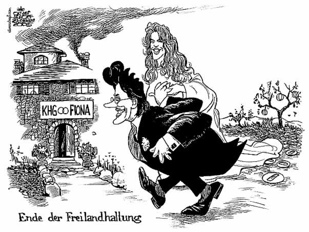  Oliver Schopf, politischer Karikaturist aus Österreich, politische Karikaturen, Illustrationen Archiv politische Karikatur Österreich: Promis Prominente 2006 heirat karl-heinz grasser, fiona swarovski, sunny boy, kristallwelt, leuchte,
liebe turteltäubchen ende der freilandhaltung
