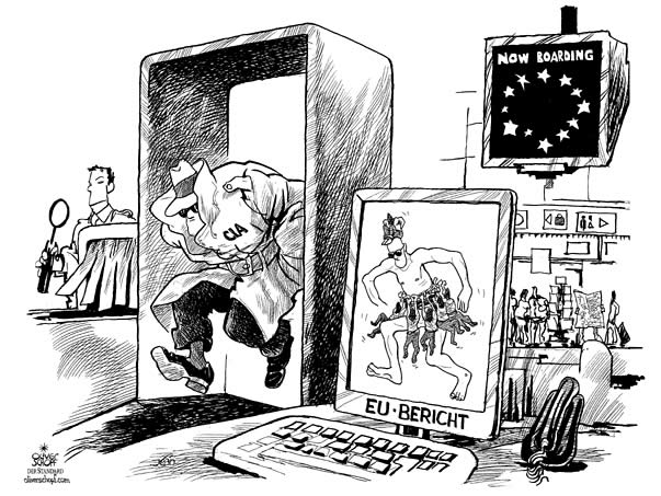  Oliver Schopf, politischer Karikaturist aus Österreich, politische Karikaturen, Illustrationen Archiv politische Karikatur Welt USA Europa
cia eu bericht flughfen sicherheitscheck



