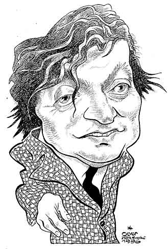 Oliver Schopf, politischer Karikaturist aus Österreich, politische Karikaturen aus Österreich, Karikatur Illustrationen Schach 1996:
anatoli jewgenjewitsch karpow, schach, portrait, karikatur, zeichnung


