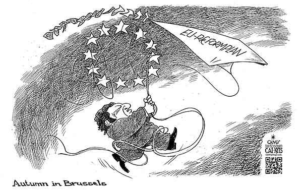  
Oliver Schopf, editorial cartoons from Austria, cartoonist from Austria, Austrian illustrations, illustrator from Austria, editorial cartoon
Europe 2012 EU BARROSO COMMISSION PRESIDENT BRUSSELS KITE REFORM PLAN EURO CRISIS STARS AUTUMN 

