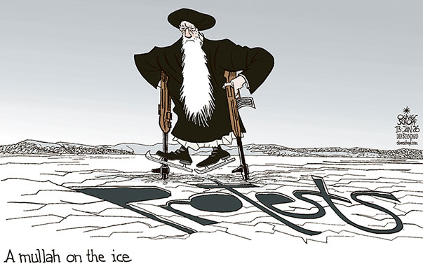 Oliver Schopf, editorial cartoons from Austria, cartoonist from Austria, Austrian illustrations, illustrator from Austria, editorial cartoon politics politician International, Cartoon Movement, @oliverschopf.bsky.social 2026: IRAN PROTESTS MULLAH AYATOLLAH ICE COVER SKATE SKATING GUNS VIOLENCE POWER BREAK IN

 





 




























