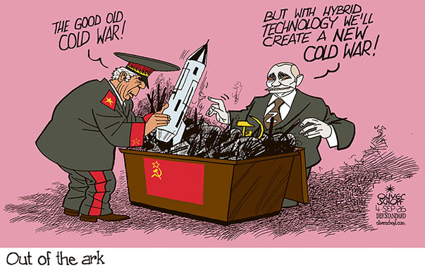 Oliver Schopf, editorial cartoons from Austria, cartoonist from Austria, Austrian illustrations, illustrator from Austria, editorial cartoon politics politician International, Cartoon Movement, @oliverschopf.bsky.social 2026: RUSSIA EU EUROPE PUTIN NEW COLD WAR MOTH BOX ARK MODERNIZE HYBRID TECHNOLOGY EAST WEST CONFLICT ARMY GENERAL SECRET SERVICE 
  

 

 




 





 




























