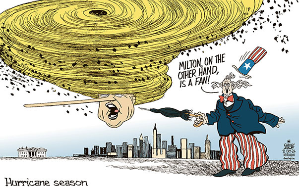 Oliver Schopf, editorial cartoons from Austria, cartoonist from Austria, Austrian illustrations, illustrator from Austria, editorial cartoon politics politician International, Cartoon Movement, CartoonArts International 2024: USA PRESIDENTIAL ELECTIONS HURRICANE MILTON HELENE DONALD TRUMP HAIR LIES NOSE UNCLE SAM CLIMATE 























