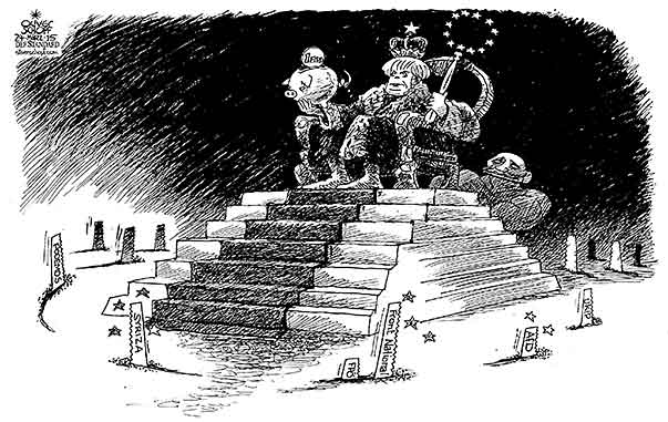  Oliver Schopf, politischer Karikaturist aus Österreich, politische Karikaturen, Illustrationen Archiv politische Karikatur Europa 
2015 ANGELA MERKEL DEUTSCHLAND DOMINANZ KOENIGIN THRONE SPAREN SPARPOLITIK SPARSCHWEIN GRIECHENLAND EURO KRISE FRONT NATIONAL MARINE LE PEN SYRIZA PODEMOS AFD UKIP FPOE 






