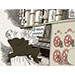 Oliver Schopf, politischer Karikaturist aus Österreich, politische Karikaturen aus Österreich, Karikatur Cartoon Illustrationen Politik Politiker Europa 2022: PUTIN UKRAINEKRIEG ENERGIE GAS GAZPROM NORD STREAM 1 GASHAHN AUFDREHEN ZUDREHEN ORGEL ORGANIST REGISTER PFEIFEN MANUAL 
