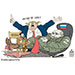 Oliver Schopf, politischer Karikaturist aus Österreich, politische Karikaturen aus Österreich, Karikatur Cartoon Illustrationen Politik Politiker Europa @oliverschopf.bsky.social 2025: UKRAINE FRIEDEN SELENSKYJ PUTIN TRUMP TREFFEN GIPFEL VERHANDLUNGEN GESPRÄCHE GEBIETE DONBAS LUHANSK KRIEG BLUT DEAL STUHL STIEFEL 
