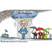 Oliver Schopf, editorial cartoons from Austria, cartoonist from Austria, Austrian illustrations, illustrator from Austria, editorial cartoon politics politician Europe, Cartoon Movement, @oliverschopf.bsky.social 2025: EU EUROPEAN UNION COMMISSION URSULA VON DER LEYEN UVDL NO CONFIDENCE VOTE COVID PANDEMIA FAR RIGHT PARTIES UMBRELLA PROTECTION RAIN RAINING  
