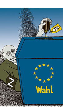 Oliver Schopf, politischer Karikaturist aus Österreich, politische Karikaturen, Illustrationen Archiv politische Karikatur Europa EU