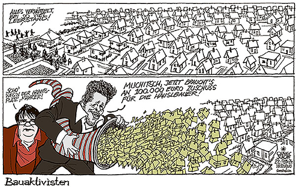 Oliver Schopf, politischer Karikaturist aus Österreich, politische Karikaturen aus Österreich, Karikatur Cartoon Illustrationen Politik Politiker Österreich 2024: SOZIALPARTNER WIRTSCHAFTSKAMMER GEWERKSCHAFT HARALD MAHRER JOSEF MUCHITSCH ZUSCHUSS EIGENHEIM HÄUSLBAUER 100.000 EURO FÜLLHORN VERHÜTTELUNG ZERSIEDELUNG LEERSTAND ARBEITSPLÄTZE




















