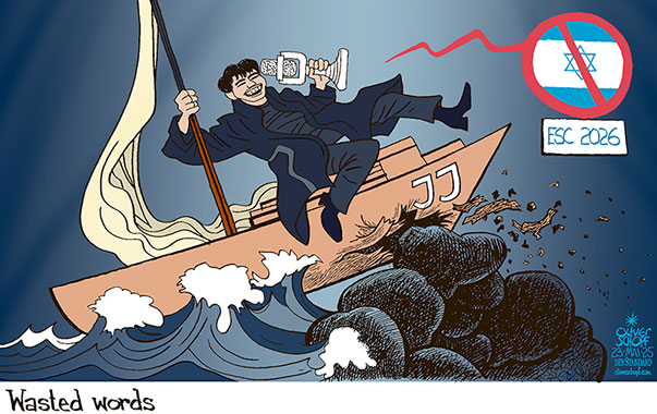 Oliver Schopf, politischer Karikaturist aus Österreich, politische Karikaturen aus Österreich, Karikatur Cartoon Illustrationen Politik Politiker Österreich Cartoon Movement, @oliverschopf.bsky.social 2025: ESC EUROVISION SONG CONTEST 2026 JJ ISRAEL TEILNAHME WASTED LOVE 





















