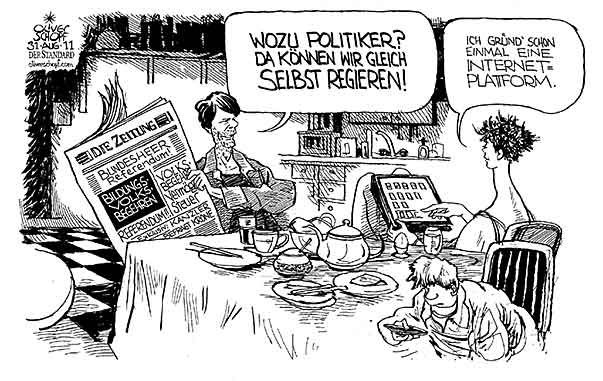  Oliver Schopf, politischer Karikaturist aus Österreich, politische Karikaturen, Illustrationen Archiv politische Karikatur Österreich: 2011 
volksbegehren referendum bundesheer bildung vermoegenssteuer zeitung fruehstueck familie oesterreicher waehler</div>
