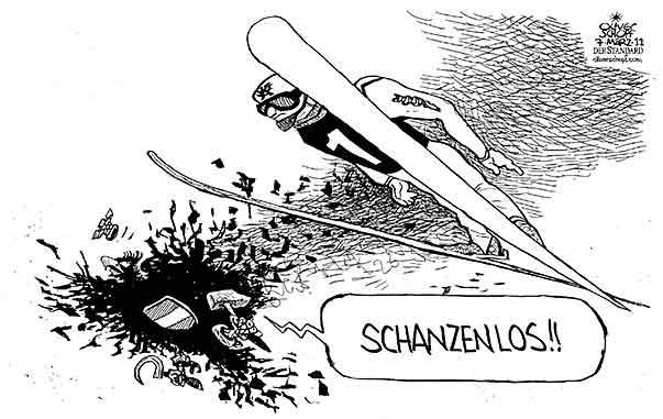 Oliver Schopf, politischer Karikaturist aus Österreich, politische Karikaturen aus Österreich, Karikatur, Illustrationen Politik Politiker Österreich 2011: skispringen schispringen wm oslo 2011 adler bundesadler 







 
  