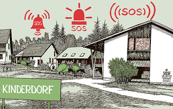 Oliver Schopf, politischer Karikaturist aus Österreich, politische Karikaturen aus Österreich, Karikatur Cartoon Illustrationen Politik Politiker Österreich Cartoon Movement, @oliverschopf.bsky.social 2025: SOS KINDERDORF MOOSBURG KÄRNTEN MISSBRAUCH VERTUSCHUNG ERMITTLUNGEN STAATSANWALTSCHAFT 
































