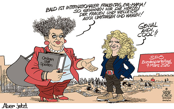 Oliver Schopf, politischer Karikaturist aus Österreich, politische Karikaturen aus Österreich, Karikatur Cartoon Illustrationen Politik Politiker Österreich Cartoon Movement, @oliverschopf.bsky.social 2026: SPÖ BUNDESPARTEITAG WIEN MOTTO ORDNEN STATT SPALTEN ANDI BABLER EVA-MARIA HOLZLEITNER INTERNATIONALER FRAUENTAG UMFRAGEN BELIEBTHEIT GESCHLECHTSUMWANDLUNG







































