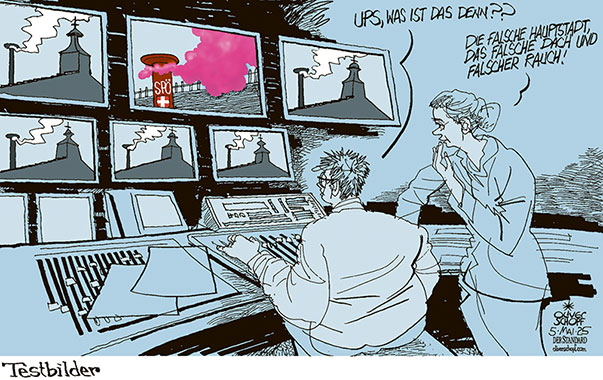 Oliver Schopf, politischer Karikaturist aus Österreich, politische Karikaturen aus Österreich, Karikatur Cartoon Illustrationen Politik Politiker Österreich Cartoon Movement, @oliverschopf.bsky.social 2025: WIEN REGIERUNGSBILDUNG SPÖ NEOS WEISSER RAUCH REGIERAUM FERNSEHEN SIXTINISCHE KAPELLE PAPSTWAHL





















