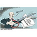 Oliver Schopf, politischer Karikaturist aus Österreich, politische Karikaturen aus Österreich, Karikatur Cartoon Illustrationen Politik Politiker Österreich 2023: REGIERUNG TÜRKIS MARTIN KOCHER ARBEITSMINISTER SOZIALLEISTUNGEN TEILZEITBESCHÄFTIGTE SCHERE BESCHNEIDEN SCHNEIDEN EINSCHNITT SCHNIPSELN BLUT SPRITZEN 
