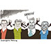 Oliver Schopf, politischer Karikaturist aus Österreich, politische Karikaturen aus Österreich, Karikatur Cartoon Illustrationen Politik Politiker Österreich 2023: BUNDESPRÄSIDENT ALEXANDER VAN DER BELLEN VDB REDE BREGENZER FESTSPIELE RHETORIK SPRACHE AUSGRENZEN POLARISIEREN POPULISMUS MAHNEN MAHNUNG POLITIK ANDREAS BABLER WERNER KOGLER KARL NEHAMMER HERBERT KICKL BEIM EINEN OHR HINEIN BEIM ANDEREN HERAUS EINDRINGLICH
