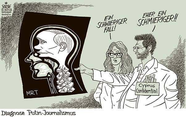 Oliver Schopf, politischer Karikaturist aus Österreich, politische Karikaturen aus Österreich, Karikatur Cartoon Illustrationen Politik Politiker international 2023: RUSSLAND PUTIN JOURNALISMUS CYPRUS CONFIDENTIAL HUBERT SEIPEL SCHMIERGELDER BESTECHUNG BERCHTERSTATTUNG PROPAGANDA MRT MAGNETRESONANZ-TOMOGRAPHIE KOPF GEHIRN GELD ARZT DIAGNOSE































 

 







