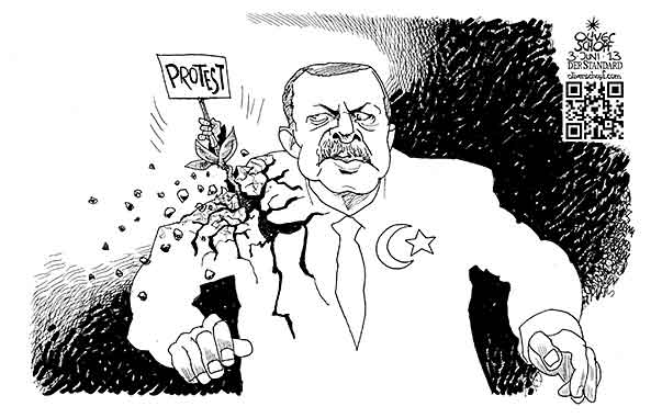 Oliver Schopf, politischer Karikaturist aus Österreich, politische Karikaturen aus Österreich, Karikatur Illustrationen Politik Politiker international  2013 TUERKEI ERDOGAN PROTESTE ISTANBUL DEMOKRATIE GEZI PARK TAKSIM PLATZ 



 