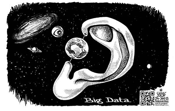  Oliver Schopf, politischer Karikaturist aus Österreich, politische Karikaturen, Illustrationen Archiv politische Karikatur Welt NSA Edward Snowden Geheimdienste USA 2013 DATEN INTERNET UEBERWACHUNG GCHQ SPIONAGE ABHOEREN WHISTLEBLOWER PRISM  TEMPORA UNIVERSUM PLANET ERDE GALAXIE OHR AUGE 


