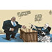 Oliver Schopf, politischer Karikaturist aus Österreich, politische Karikaturen aus Österreich, Karikatur Cartoon Illustrationen Politik Politiker international 2023: USA DEUTSCHLAND JOE BIDEN LLOYD AUSTIN OLAF SCHOLZ UKRAINE KRIEG LEOPARD 2 PANZER LIEFERUNG GEHEIMNIS GEHEIMDOKUMENTE GARAGE  
