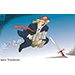 Oliver Schopf, editorial cartoons from Austria, cartoonist from Austria, Austrian illustrations, illustrator from Austria, editorial cartoon politics politician International, Cartoon Movement, CartoonArts International 2023: USA TRUMP INDICTMENT SECRET FILES MAR-A-LAGO JUSTICE BARON MUNCHAUSEN CANON BALL FLYING LIES 
