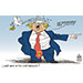 Oliver Schopf, editorial cartoons from Austria, cartoonist from Austria, Austrian illustrations, illustrator from Austria, editorial cartoon politics politician International, Cartoon Movement, @oliverschopf.bsky.social 2025: USA TRUMP NOBEL PEACE PRIZE OSLO DOVE PIGEON SHIT MUD NATIONAL GUARD
