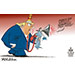 Oliver Schopf, editorial cartoons from Austria, cartoonist from Austria, Austrian illustrations, illustrator from Austria, editorial cartoon politics politician International, Cartoon Movement, @oliverschopf.bsky.social 2025: USA TRUMP PRESS FREEDOM JOURNALISM MAGA MEGAPHONE INDEPENDENCE KING CROWN TIE REPORTERS SANS FRONTIÈRE 
