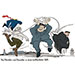 Oliver Schopf, editorial cartoons from Austria, cartoonist from Austria, Austrian illustrations, illustrator from Austria, editorial cartoon politics politician International, Cartoon Movement, @oliverschopf.bsky.social 2025: CHINA RUSSIA NORTH-KOREA XI JINPING PUTIN KIM JONG UN SUMMIT BEIJING MULTIPOLAR WORLD TRUMP MATCH BALL NEW WORLD ORDER 


